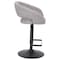 Flash Furniture Gray Fabric Adjustable Height Barstool CH-122070-GYFABBK-GG - alternate 4